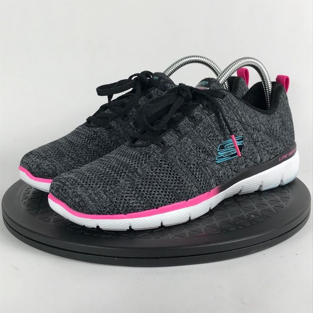 Skechers Flex Appeal Blue Athletic Running Shoes 13058 Women’s Size 9.5